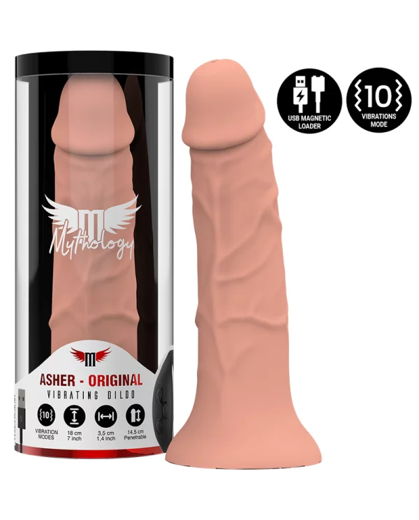 MYTHOLOGY ASHER ORIGINAL DILDO S VIBRADOR COMPATIBLE CON WATCHME WIRELESS TECHNOLOGY