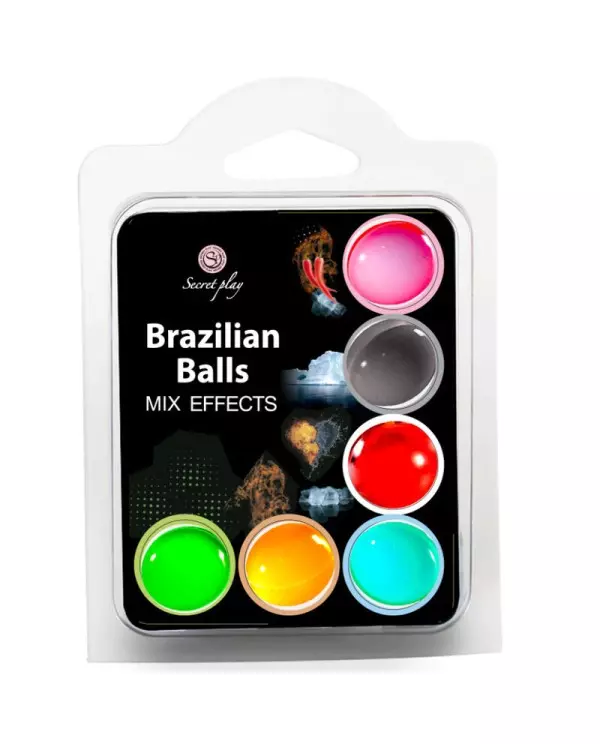 SECRET PLAY SET 6 BRAZILIAN BALLS MIX EFECTOS