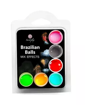 SECRET PLAY SET 6 BRAZILIAN BALLS MIX EFECTOS