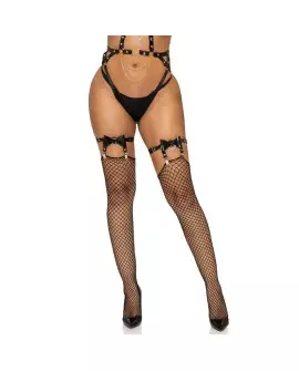 LEG AVENUE LIGUERO ALTO DE CUERO VEGANO TALLA ÚNICA -