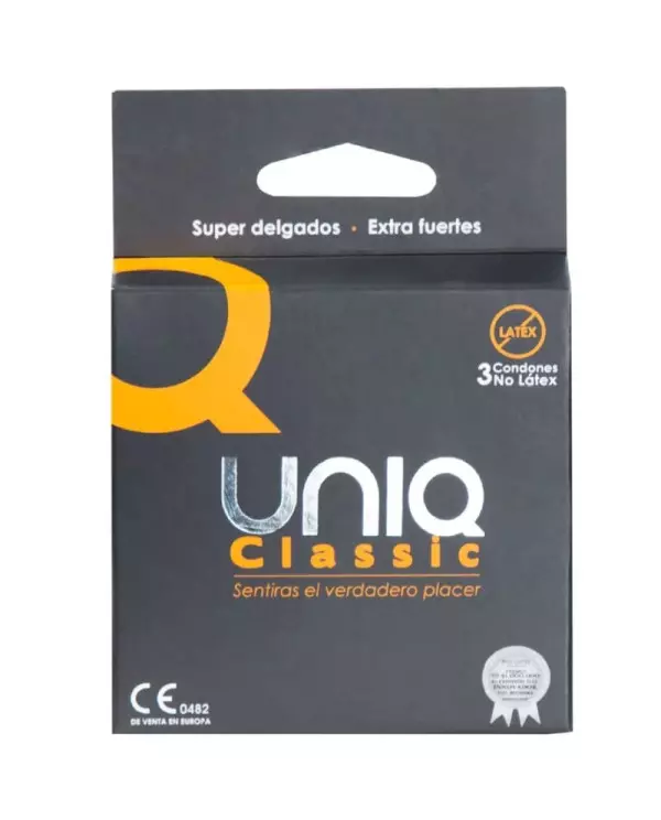 UNIQ CLASSIC PRESERVATIVOS SIN LATEX 3 UNIDADES