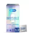 DUREX INVISIBLE EXTRA LUBRICADO 12 UDS