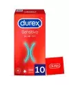 DUREX SENSITIVO SLIM FIT 10 UNIDADES