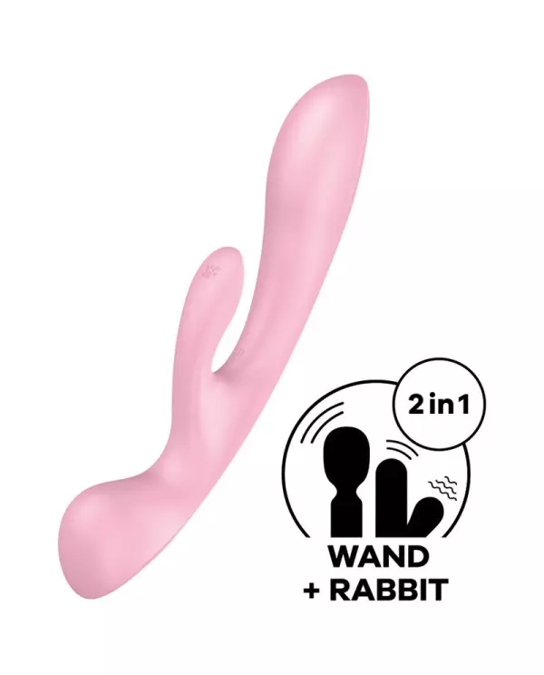 SATISFYER TRIPLE OH VIBRADOR HiBRIDO AZUL