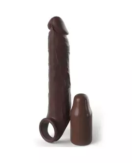 PIPEDREAMS EXTENSION W STRAP 17,78 CM BROWN