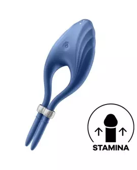 SATISFYER DUELIST ANILLO VIBRADOR - AZUL