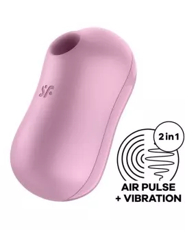 SATISFYER COTTON CANDY ESTIMULADOR Y VIBRADOR - LILA