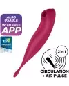 SATISFYER TWIRLING PRO ESTIMULADOR Y VIBRADOR APP ROJO