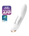 SATISFYER DOUBLE FLEX VIBRADOR APP BLANCO