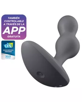 SATISFYER DEEP DIVER PLUG VIBRADOR APP - GRIS