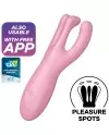 SATISFYER THREESOME 4 VIBRADOR APP ROSA