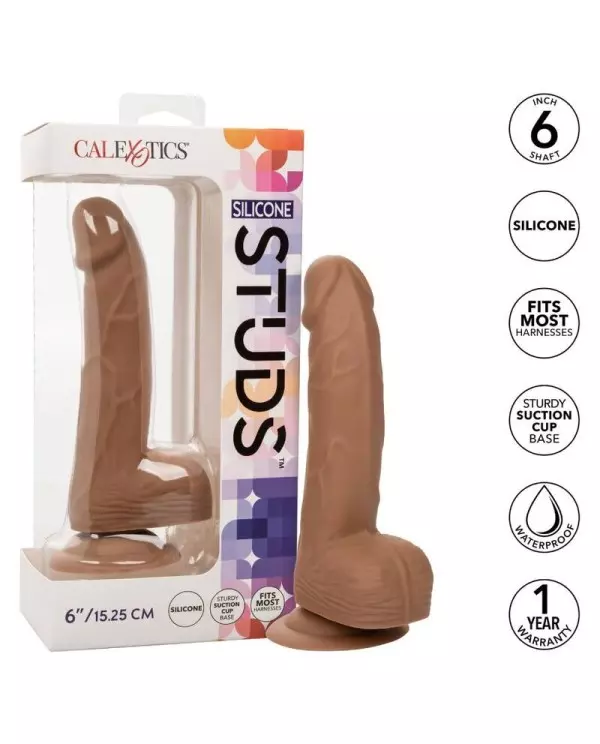 CALIFORNIA EXOTICS SILICONE STUDS 1524 CM BROWN