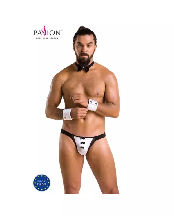 PASSION 036 SLIP ALFROJO NEGRO S M