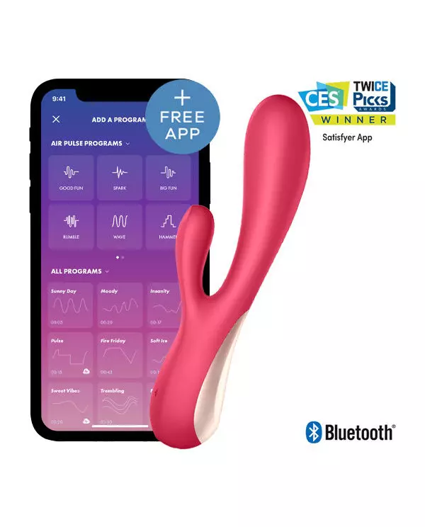 SATISFYER MONO FLEX ROJO CON APP