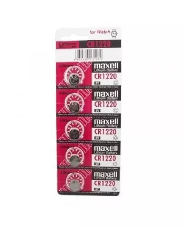 MAXELL PILA BOTON LITIO CR1220 3V BLISTER5