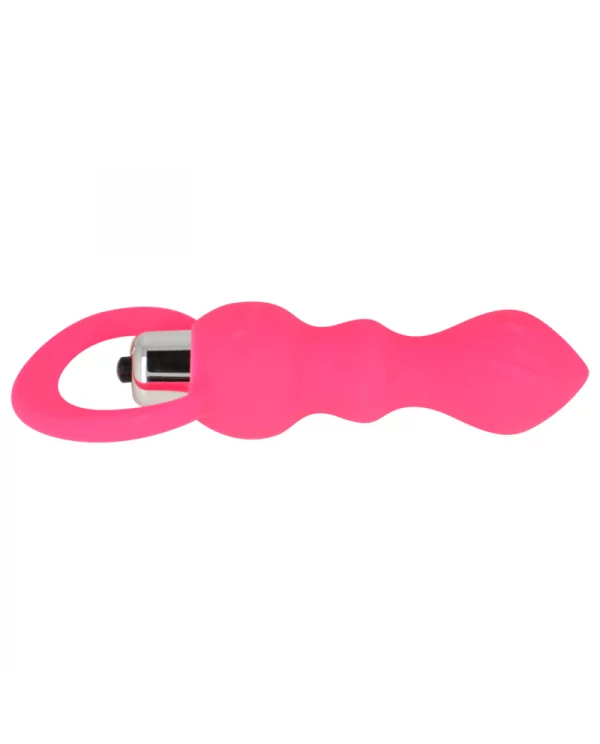 OHMAMA ESTIMULADOR ANAL CON VIBRACION 9 CM ROSA