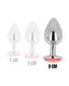 OHMAMA PLUG ANAL CON CRISTAL ROJO 9 CM