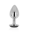 OHMAMA PLUG ANAL CON CRISTAL NEGRO 7 CM