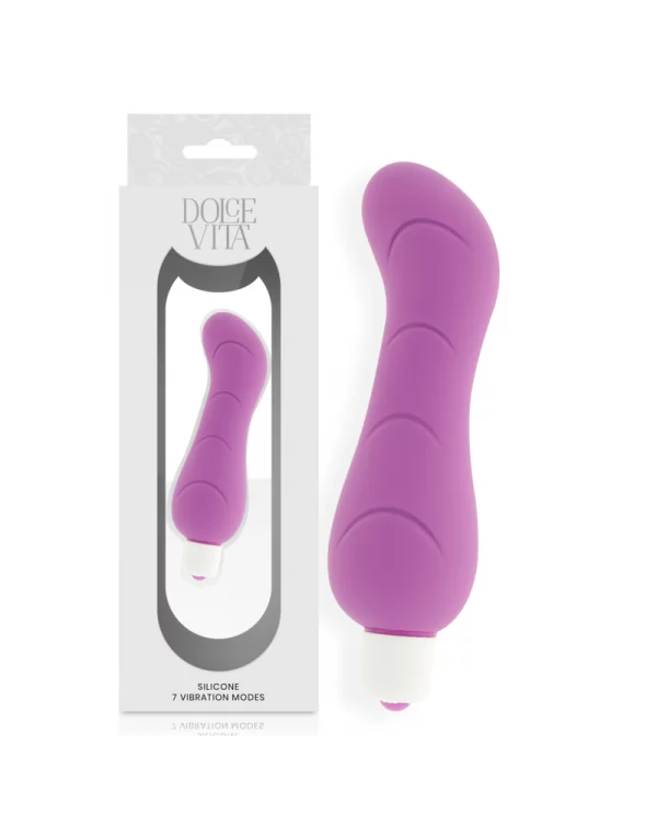 DOLCE VITA G SPOT VIBRADOR SILICONA LILA