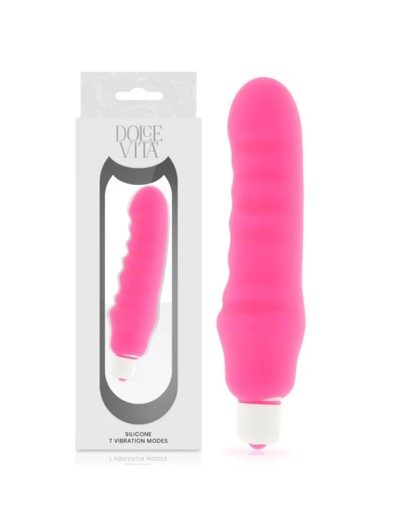 DOLCE VITA GENIUS VIBRADOR SILICONA ROSA