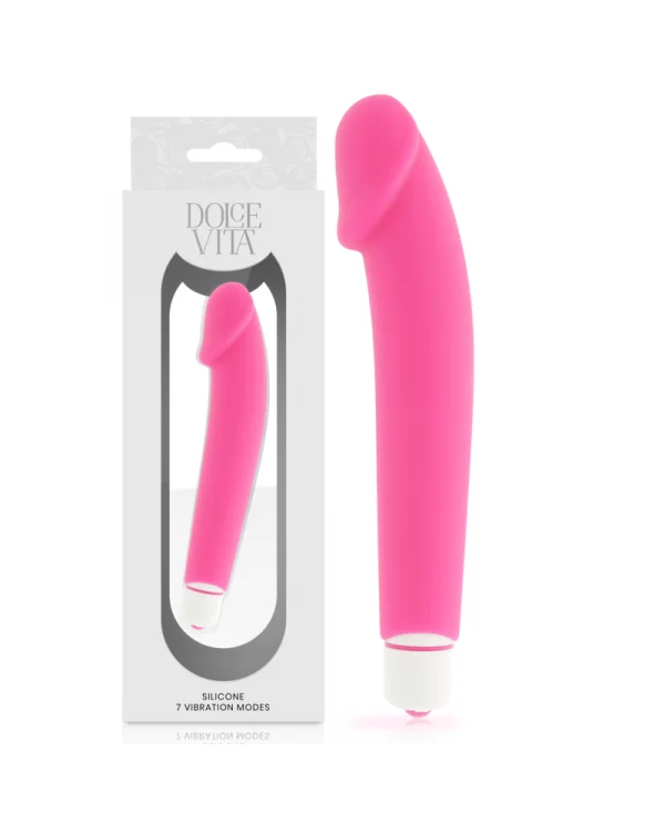 DOLCE VITA REALISTIC VIBRADOR SILICONA ROSA