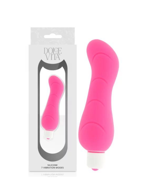 DOLCE VITA G SPOT VIBRADOR SILICONA ROSA