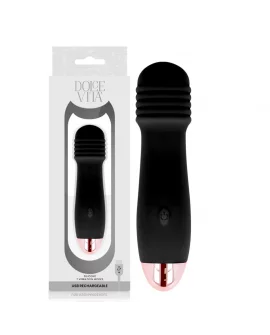 DOLCE VITA VIBRADOR RECARGABLE TRES NEGRO 7 VELOCIDADES