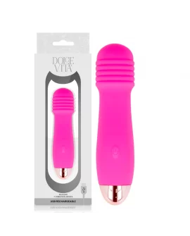 DOLCE VITA VIBRADOR RECARGABLE THREE ROSA 7 VELOCIDADES