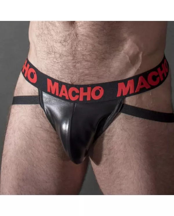 MACHO MX25RC JOCK CUERO ROJO S