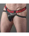 MACHO MX25RC JOCK CUERO ROJO S