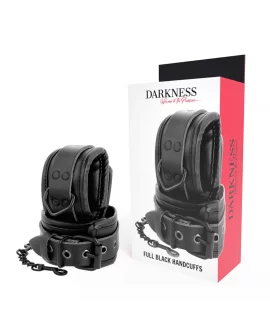 DARKNESS ESPOSAS AJUSTABLES MANOS LEATHER NEGRO