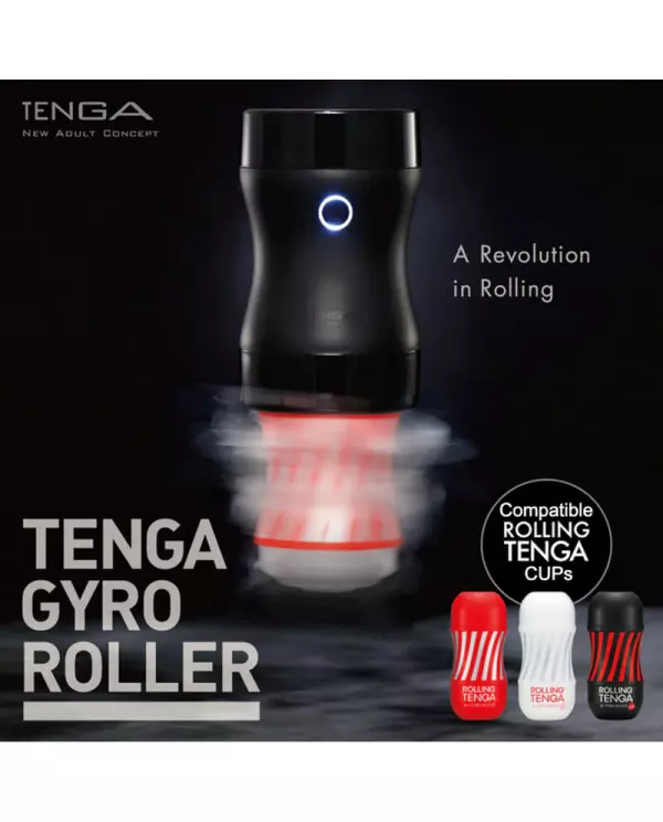 ROLLING TENGA GYRO ROLLER CUP GENTLE MASTURBADOR