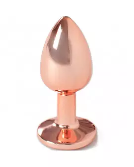 SECRET PLAY - METAL BUTT PLUG ORO ROSA TALLA S 7 CM