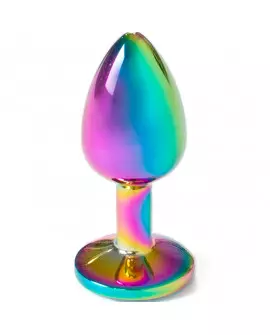 SECRET PLAY - METAL BUTT PLUG MULTICOLOR TALLA S 7 CM