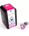 SECRET PLAY METAL BUTT PLUG CORAZoN FUCSIA TALLA S 7 CM