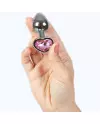 SECRET PLAY METAL BUTT PLUG CORAZoN FUCSIA TALLA S 7 CM