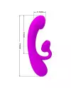 PRETTY LOVE VIBRADOR Y SUCCIONADOR DE CLITORIS SILICONA MORADO