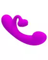 PRETTY LOVE VIBRADOR Y SUCCIONADOR DE CLITORIS SILICONA MORADO