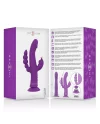 INTENSE CASANOVA VIBRADOR RABBIT SILICONA TRIPLE MOTOR MORADO