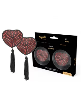 COQUETTE CHIC DESIRE CUBRE PEZONES ROJO / NEGRO