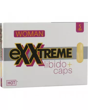 HOT EXXTREME CaPSULAS AUMENTO LiBIDO MUJER 5 CPS