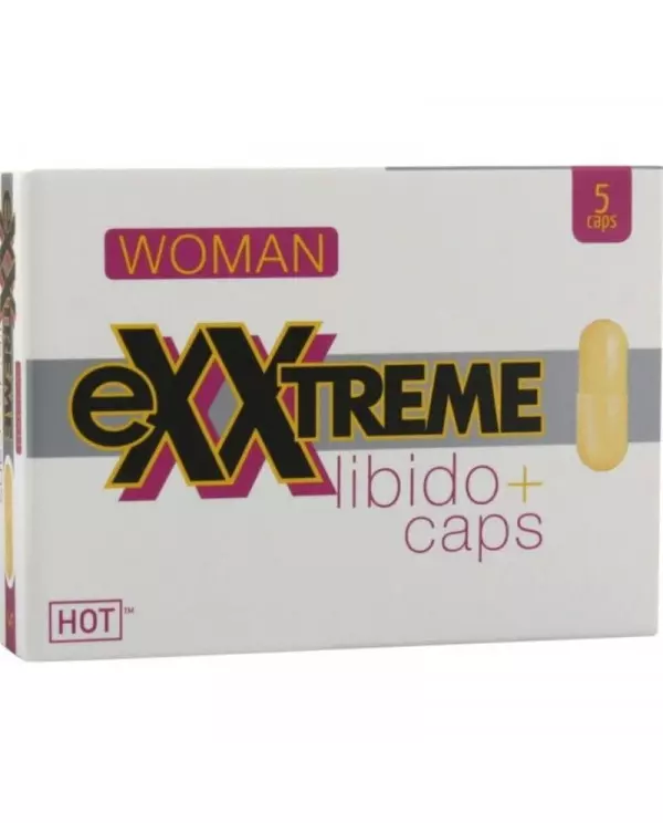 HOT EXXTREME CaPSULAS AUMENTO LiBIDO MUJER 5 CPS