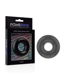 POWERING SUPER FLEXIBLE Y RESISTENTE ANILLO PENE 4.5CM NEGRO