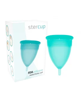 STERCUP COPA MENSTRUAL FDA SILICONE TALLA L AQUAMARINE