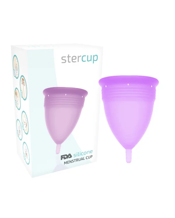 STERCUP COPA MENSTRUAL FDA SILICONE TALLA L LILA