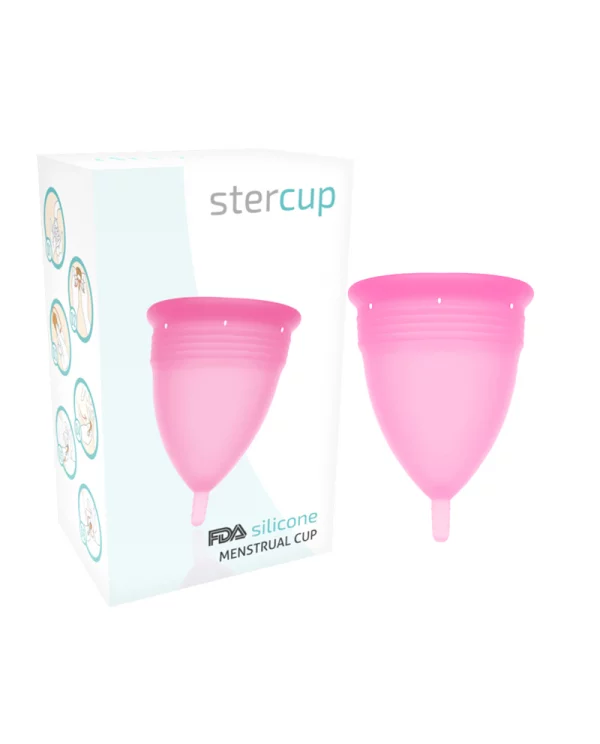 STERCUP COPA MENSTRUAL FDA SILICONE TALLA S ROSA