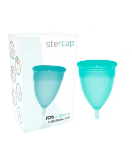 STERCUP COPA MENSTRUAL FDA SILICONE TALLA S AQUAMARINA