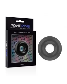 POWERING SUPER FLEXIBLE Y RESISTENTE ANILLO PENE 3.5CM NEGRO