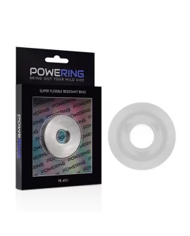 POWERING SUPER FLEXIBLE Y RESISTENTE ANILLO PENE 3.5CM CLEAR