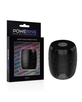 POWERING SUPER FLEXIBLE Y RESISTENTE ANILLO PENE 5CM PR11 NEGRO